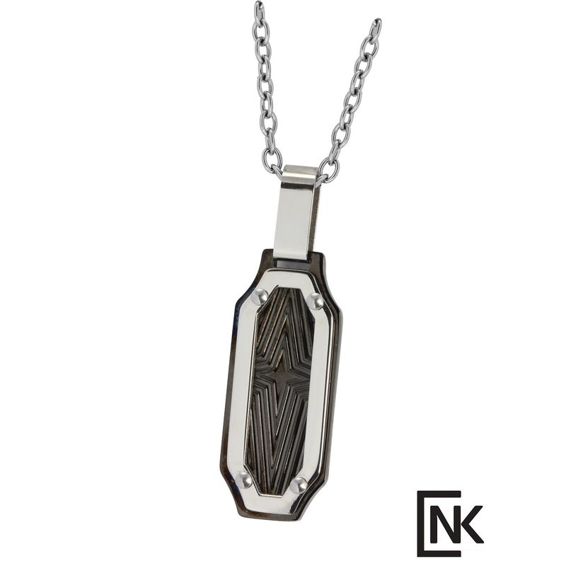 תליון אופנה בדוגמת כוכב לגבר לחריטה