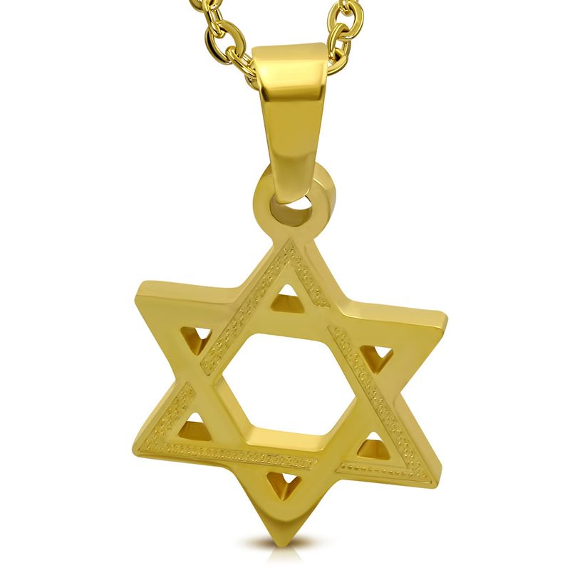 תליון מגן דוד קטן ציפוי זהב