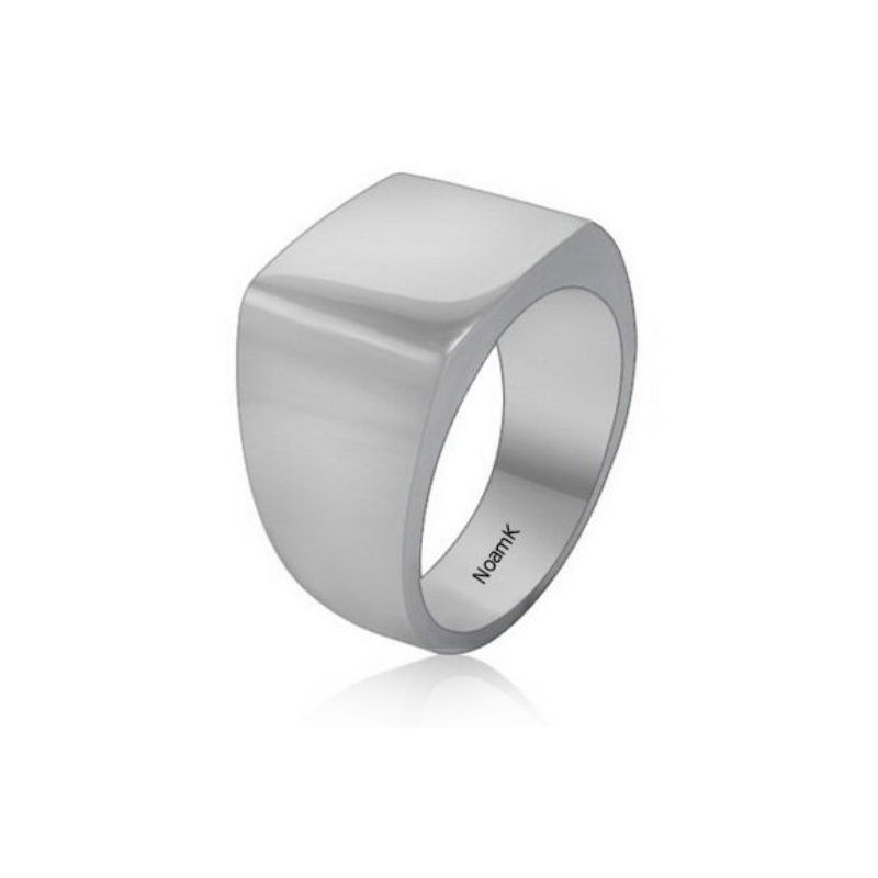 טבעת חותם כסופה לגבר לחריטה