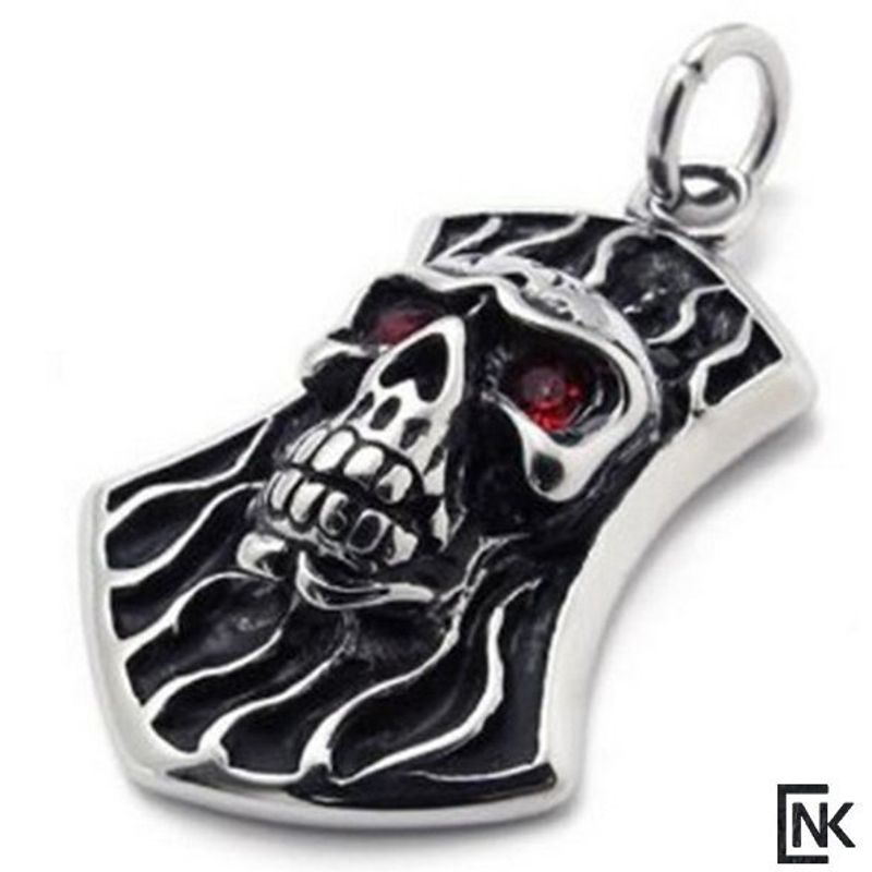 תליון גולגולת לגבר לחריטה