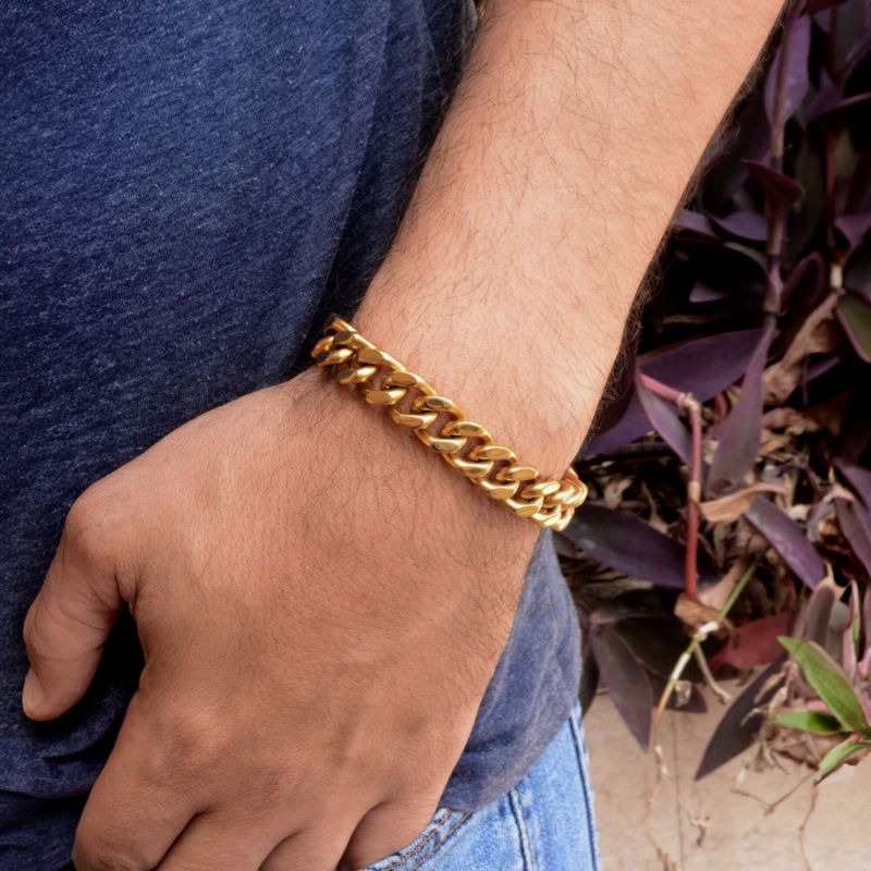 צמיד חוליות מוזהב