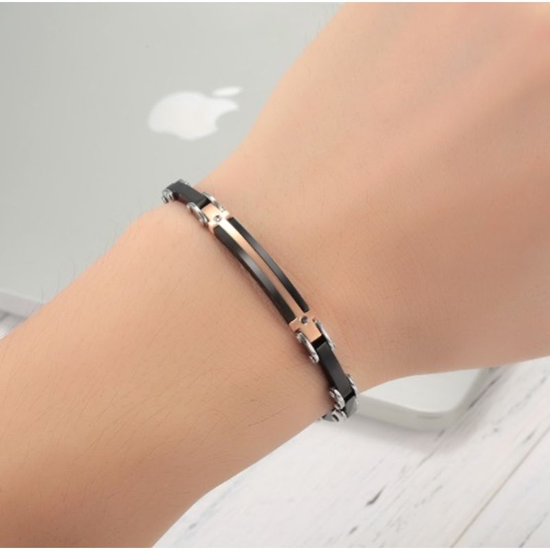 צמיד לגבר מילאנו לחריטה