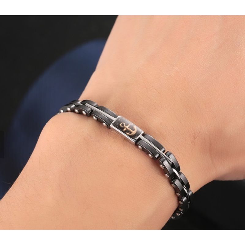 צמיד עדין לגבר עוגן לחריטה