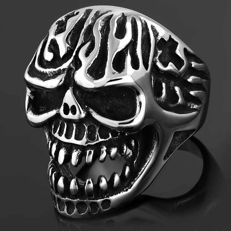 טבעת גולגולת לגבר