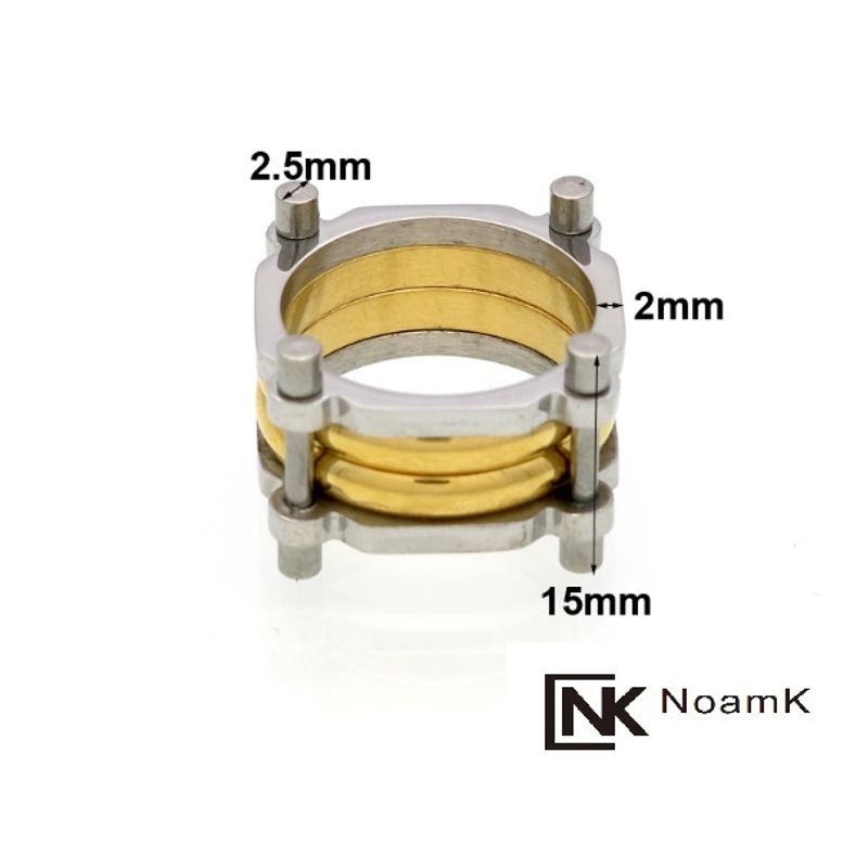 טבעת פלדת אל חלד לגבר