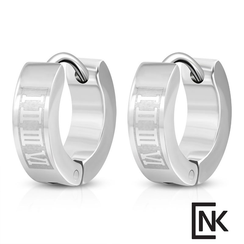 זוג עגילי חישוק לגבר