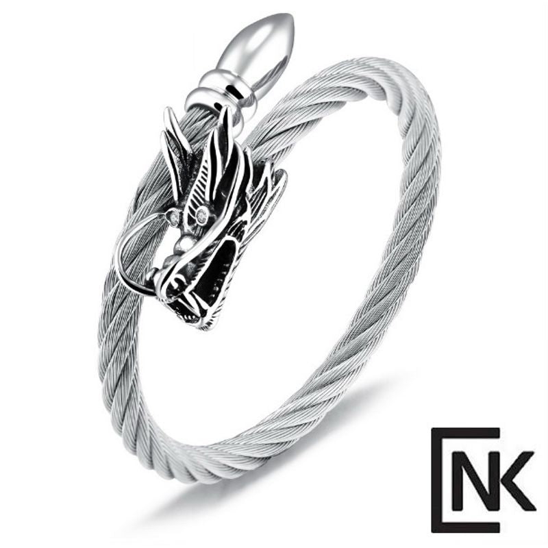 צמיד מעוצב בשילוב חוטי פלדה