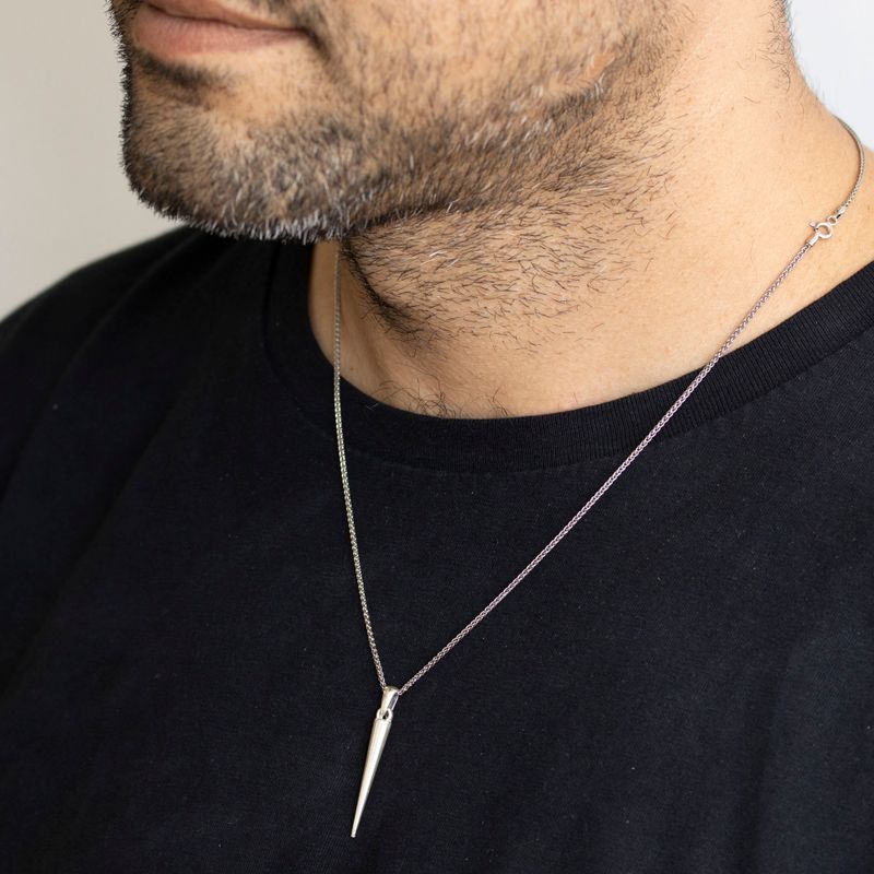 תליון חרוט מכסף 925 כולל שרשרת