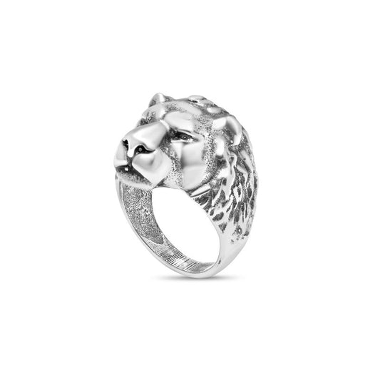 טבעת אריה מכסף 925