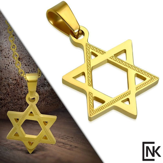 תליון מגן דוד מוזהב