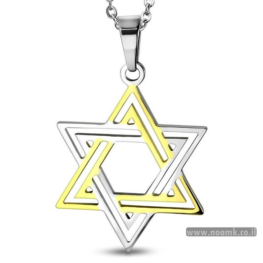 תליון מגן דוד מוזהב